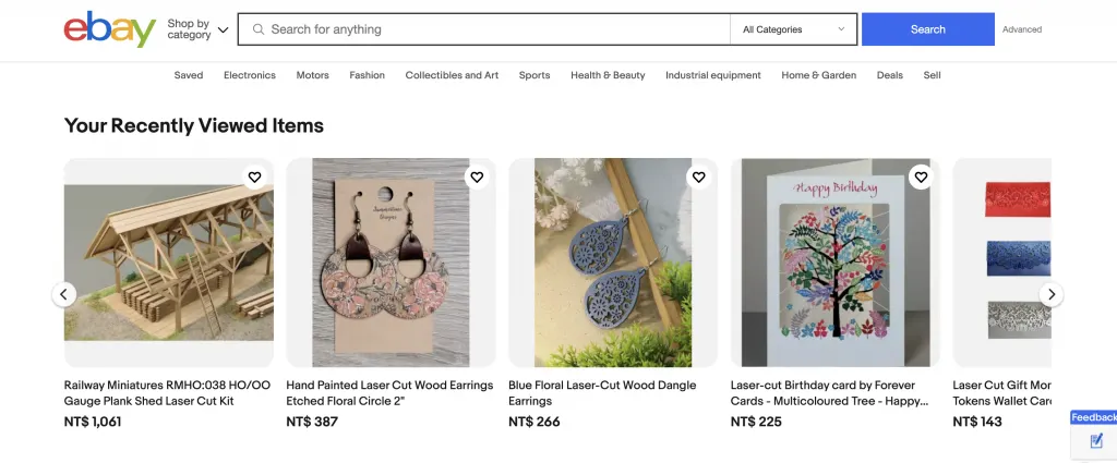 Przykład platformy eBay