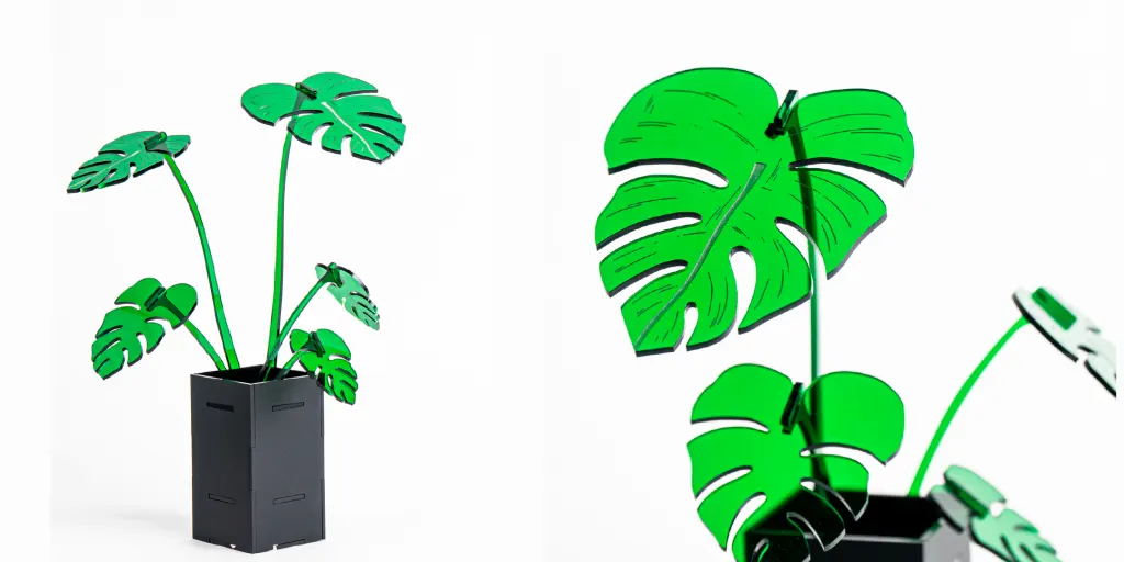 Akrylowa monstera