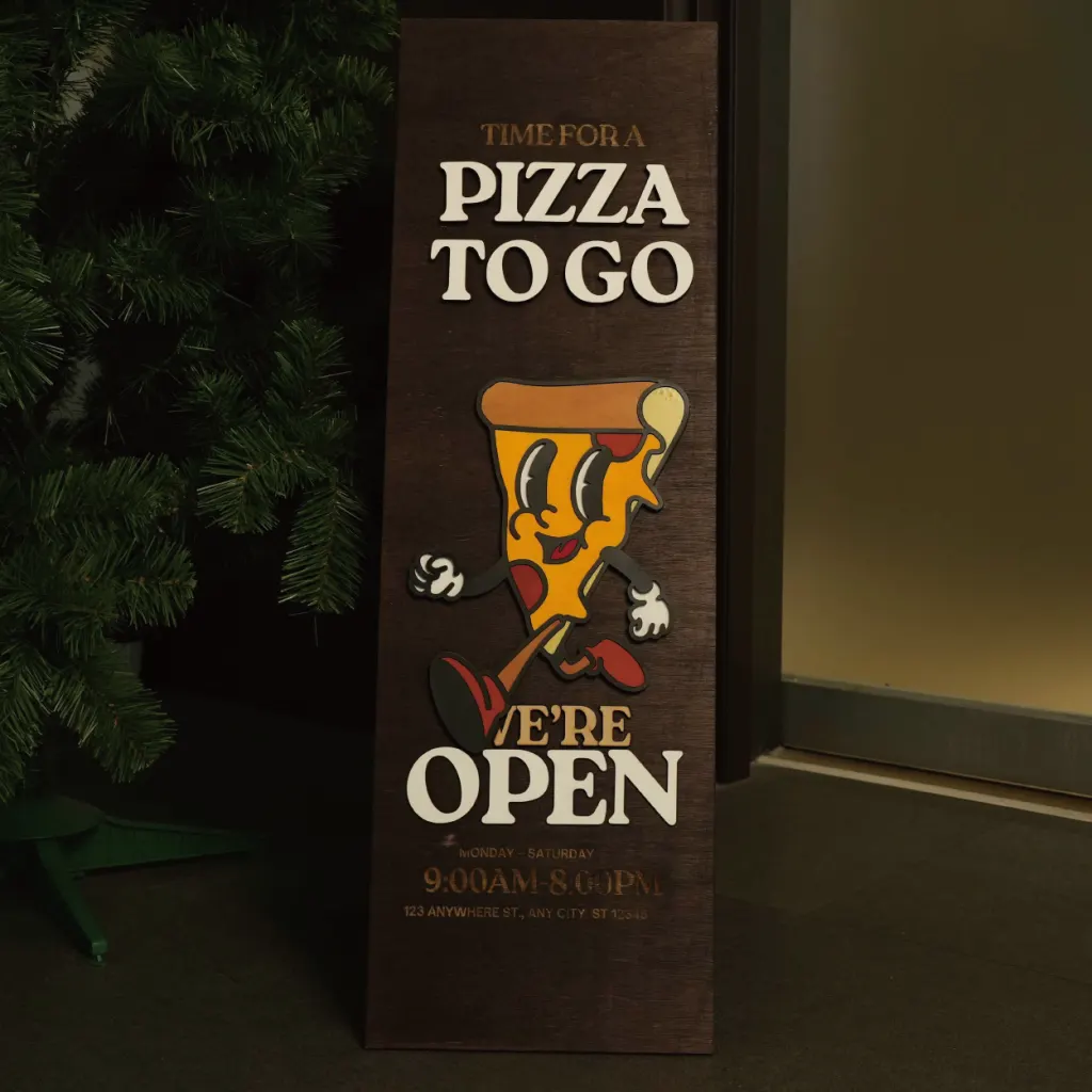 Produkt z drewna orzechowego wycięty laserowo
