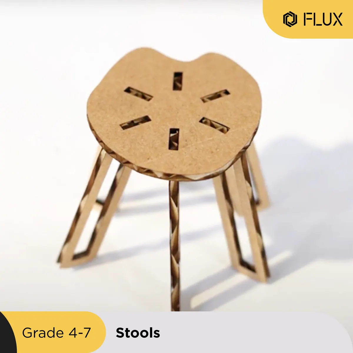 Miniaturní stoličky navržené studenty