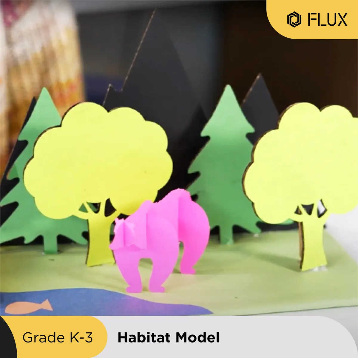 Trojrozměrný model zvířecího biotopu