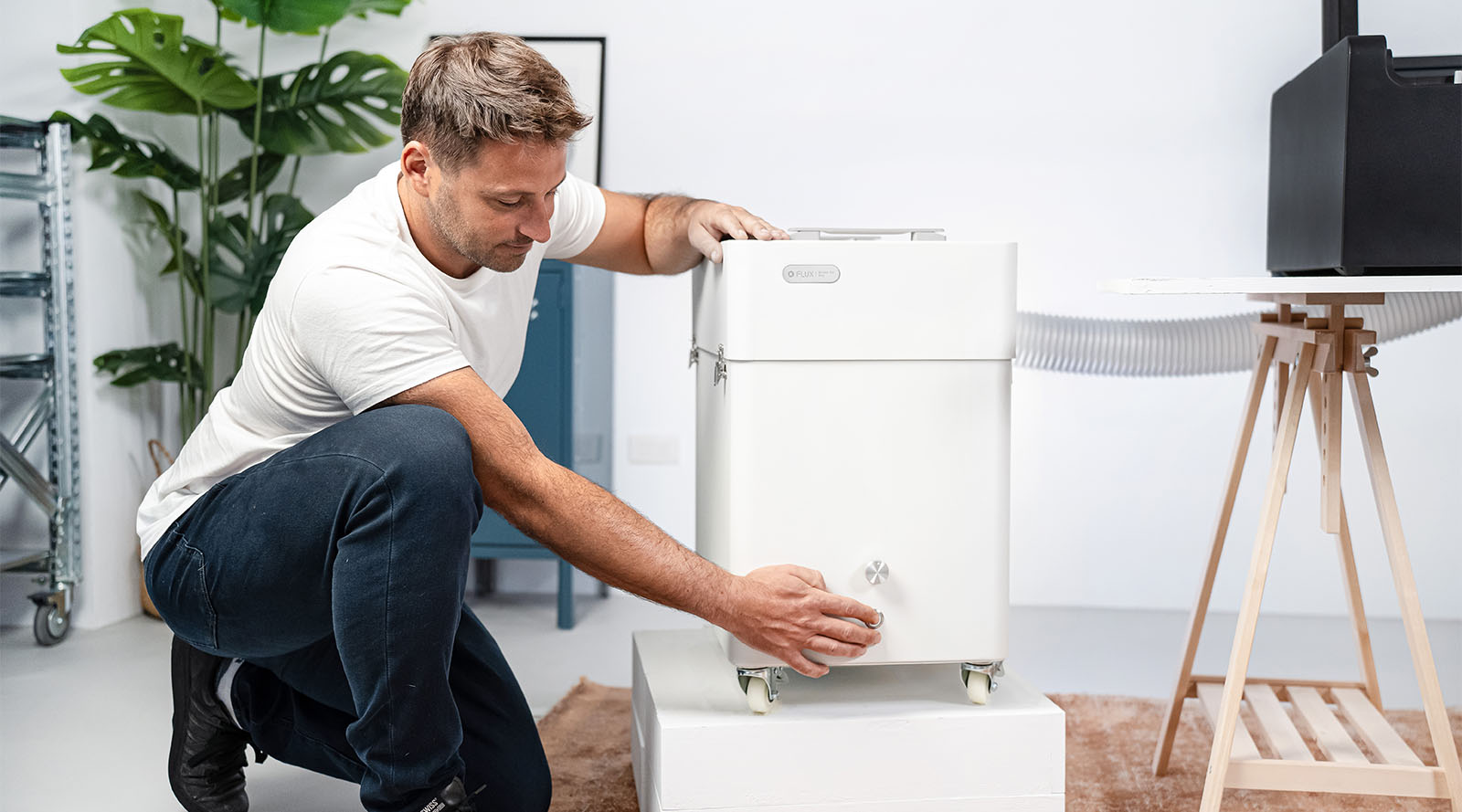 Zvedání horního krytu filtrů Beam Air Pro