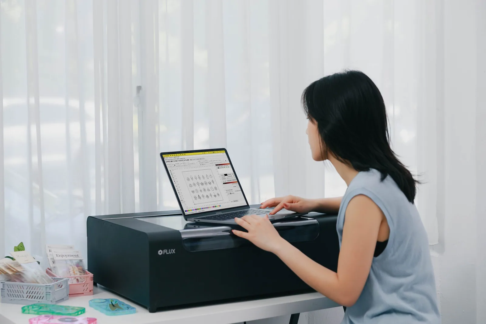 beamo IIと表示されたデザインソフトLightBurn