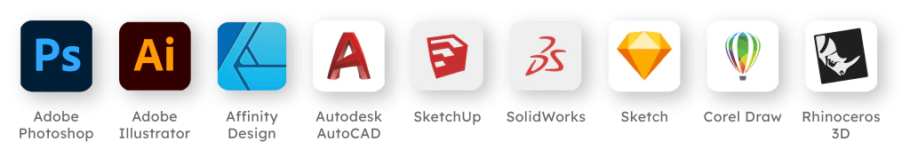 SVG / JPG / PNG / PDF / DXF / AI / WEBP