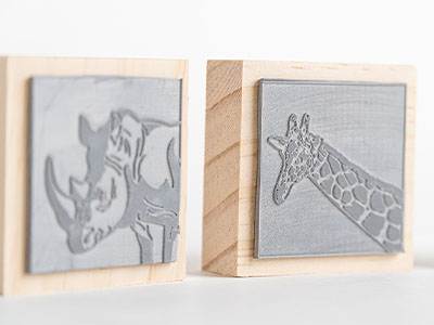 ゴム project cut and engraved with beamo Ⅱ