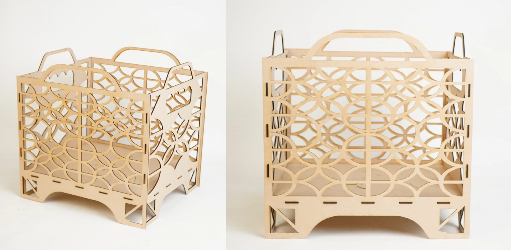 Carved Storage Basket