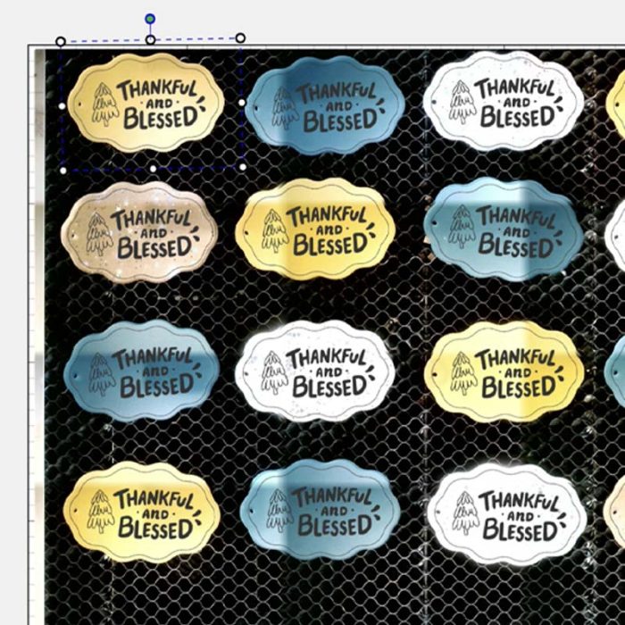 Beam Studio showing auto-fit nesting on Beambox II.