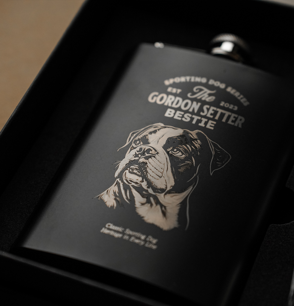 HEXA RF anodized metal engraving example